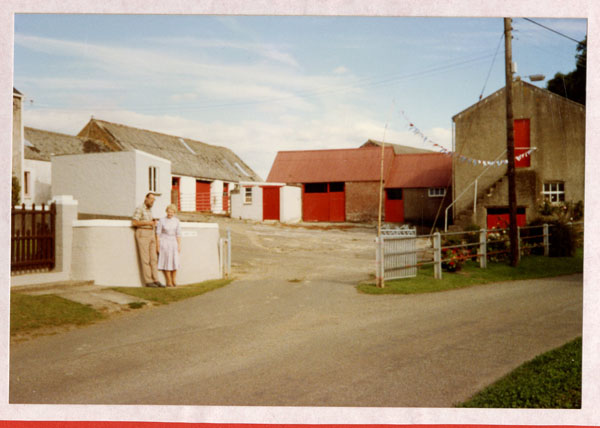 Photograph of the farmyard at Knapp Farm Llangwm Pembrokeshire